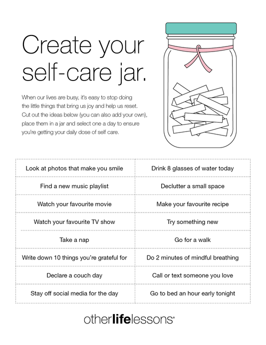 Create Your Self-Care Jar