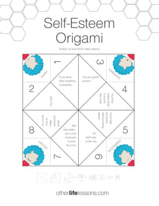 Self Esteem Origami Game (Free Printable)